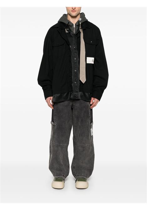 pantaloni cargo uomo neri MAISON MIHARA YASUHIRO | J14PT172BLACK